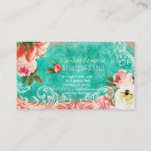 PixDezines  pony's/waterverf Visitekaartje (Achterkant)