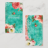 PixDezines  pony's/waterverf Visitekaartje (Voorkant / Achterkant)