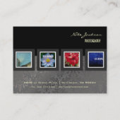 PixDezines portfolio foto's sjabloon/DIY kleur Visitekaartje (Achterkant)