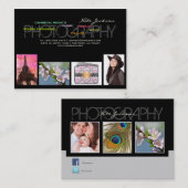 PixDezines portfolio sjabloon/DIY achtergrond kleu Visitekaartje (Voorkant / Achterkant)