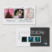 PixDezines portfolio sjabloon/DIY-lettertypen Visitekaartje (Voorkant / Achterkant)