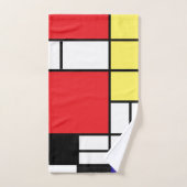 PixDezines Primaire kleurenblokken van het Moderni Bad Handdoek (Handdoek)