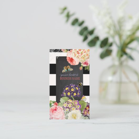 PixDezines  primrose, pinda's Visitekaartje (Staand voorkant)