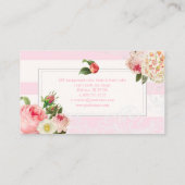 PixDezines  primrose, pioenen Visitekaartje (Achterkant)