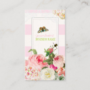 PixDezines primrose, pioenen Visitekaartje