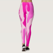 PixDezines Prinses Camo, Flashy Hot Pink Leggings (Achterkant)