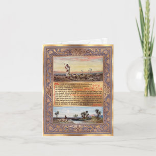 PixDezines Psalm 23 Prayer De Heer is mijn Shepher Kaart