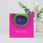 PixDezines psychedelic peace eye/hot roze Kaart (Staand voorkant)
