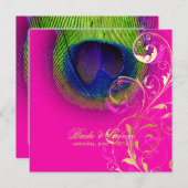 PixDezines psychedelic peace eye/hot roze Kaart (Voorkant / Achterkant)