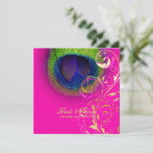 PixDezines psychedelic peace eye/hot roze Kaart (Staand voorkant)
