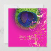 PixDezines psychedelic peace eye/hot roze Kaart (Voorkant)