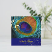 PixDezines psychedelic peace eye/kobalt blue Kaart (Staand voorkant)