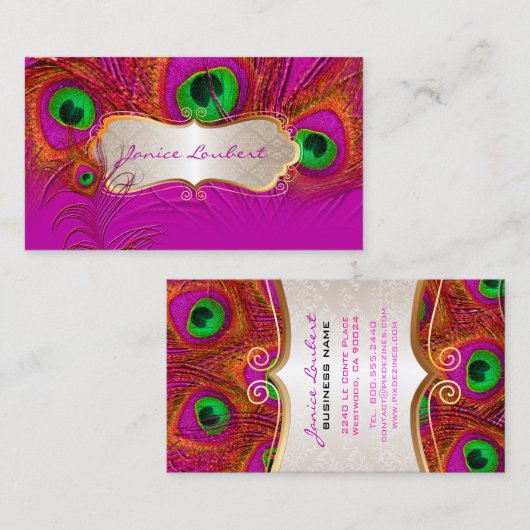 PixDezines psychedelic peace-ock+Gold trim label (Voorkant / Achterkant)