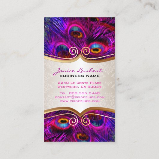 PixDezines psychedelic peace-ock+Gold trim label (Achterkant)