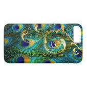 PixDezines Psychedelic Peacock+filigree swirls Case-Mate iPhone Case (Achterkant (Horizontaal))