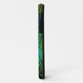 PixDezines Psychedelic Peacock+filigree swirls Case-Mate iPhone Case (Achterkant/links)