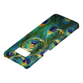 PixDezines Psychedelic Peacock+filigree swirls Case-Mate Samsung Galaxy Hoesje (Onderkant)