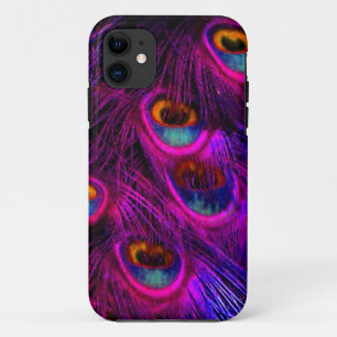 PixDezines Psychedelic Peacock, hot-roze Hoesje-ma Case-Mate iPhone Case