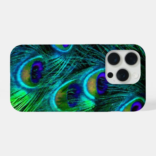 PixDezines Psychedelic Peacock iPhone Hoesje (Achterkant horizontaal)