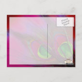 PixDezines Psychedelic Peacock, pas het aan! Briefkaart (Achterkant)