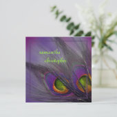 PixDezines Psychedelic Peacock, pas het aan! Kaart (Staand voorkant)