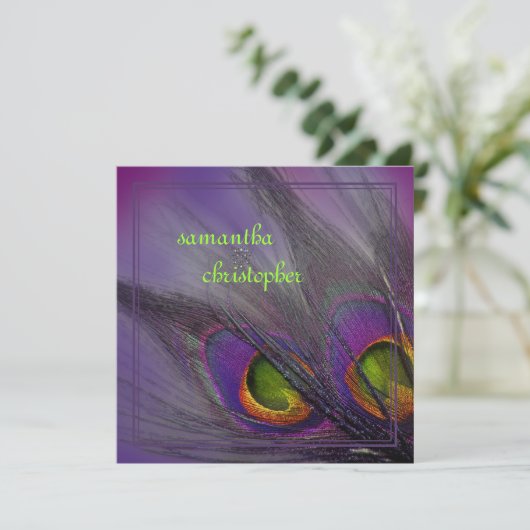 PixDezines Psychedelic Peacock, pas het aan! Kaart (Staand voorkant)