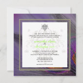 PixDezines Psychedelic Peacock, pas het aan! Kaart (Achterkant)