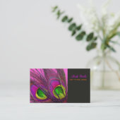 PixDezines Psychedelic Peacock, pas het aan! Visitekaartje (Staand voorkant)