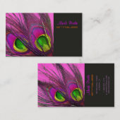 PixDezines Psychedelic Peacock, pas het aan! Visitekaartje (Voorkant / Achterkant)