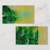 PixDezines Psychedelic Peacock, pas het aan! Visitekaartje (Voorkant / Achterkant)