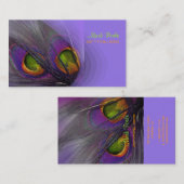 PixDezines Psychedelic Peacock, pas het aan! Visitekaartje (Voorkant / Achterkant)