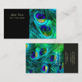 PixDezines Psychedelic Peacock, pas het aan! Visitekaartje (Voorkant / Achterkant)