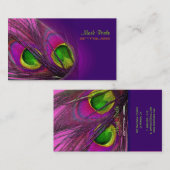 PixDezines Psychedelic Peacock, pas het aan! Visitekaartje (Voorkant / Achterkant)