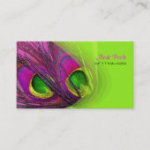 PixDezines Psychedelic Peacock, pas het aan! Visitekaartje (Voorkant)