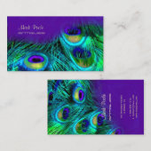 PixDezines Psychedelic Peacock, pas het aan! Visitekaartje (Voorkant / Achterkant)