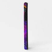 PixDezines Psychedelic Peacock, warm roze Case-Mate iPhone Case (Achterkant/links)