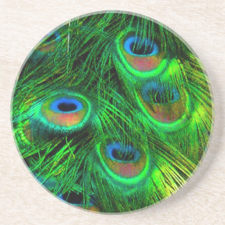 PixDezines Psychedelic Peacock Zandsteen Onderzetter