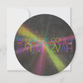 PixDezines psychedelic stars/neon/bat mitzvah Kaart (Voorkant)