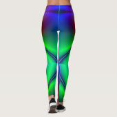 PixDezines Psychedelic Techno Dance/Neon Lights Leggings (Achterkant)