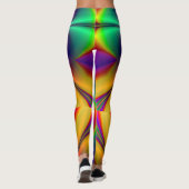 PixDezines Psychedelic Techno Dance/Neon Lights Leggings (Achterkant)