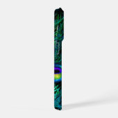 PixDezines Psychedelische Pauw iPhone Hoesje (Rechterkant)