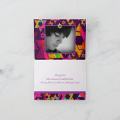 PixDezines psychedelische sterren/dank u/DIYcolor! Bedankkaart (Binnen)