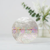 PixDezines psychedelische sterren/neon/bat mitzvah Kaart (Staand voorkant)