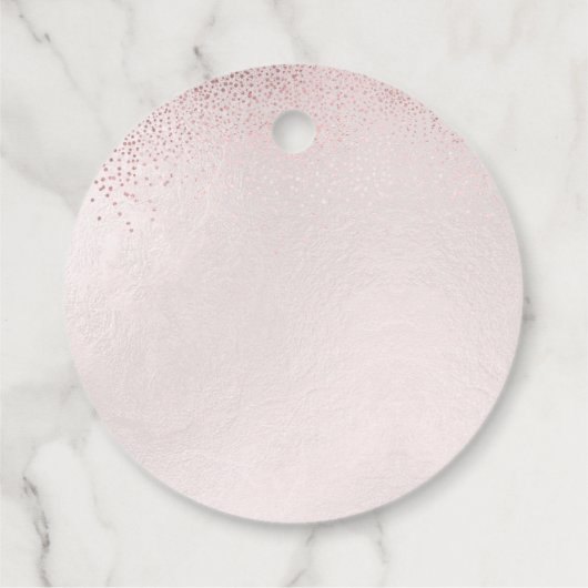 PixDezines Quinceanera Blush Gown Bedankjes Labels (Achterkant)