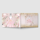 PixDezines Quinceanera Blush Pink Gold H2 Gastenboek (Volledig)