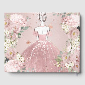 PixDezines Quinceanera Dusty Roos Gold H2 Gastenboek (Achterkant)