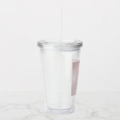 PixDezines Quinceanera Glitter Blush Pink Gown Acryl Drinkbeker (Rechts)