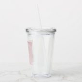 PixDezines Quinceanera Glitter Blush Pink Gown Acryl Drinkbeker (Links)