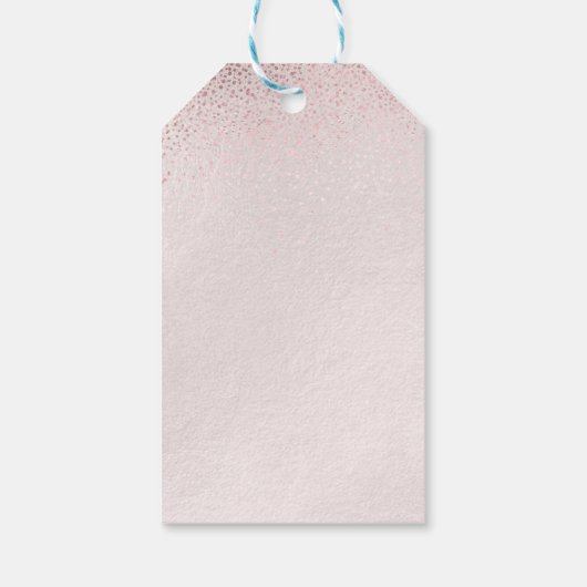 PixDezines Quinceanera Sparkle Gown, Blush Cadeaulabel (Achterkant)