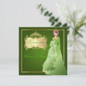 PixDezines Quinceañera-uitnodigingen Kaart (Staand voorkant)